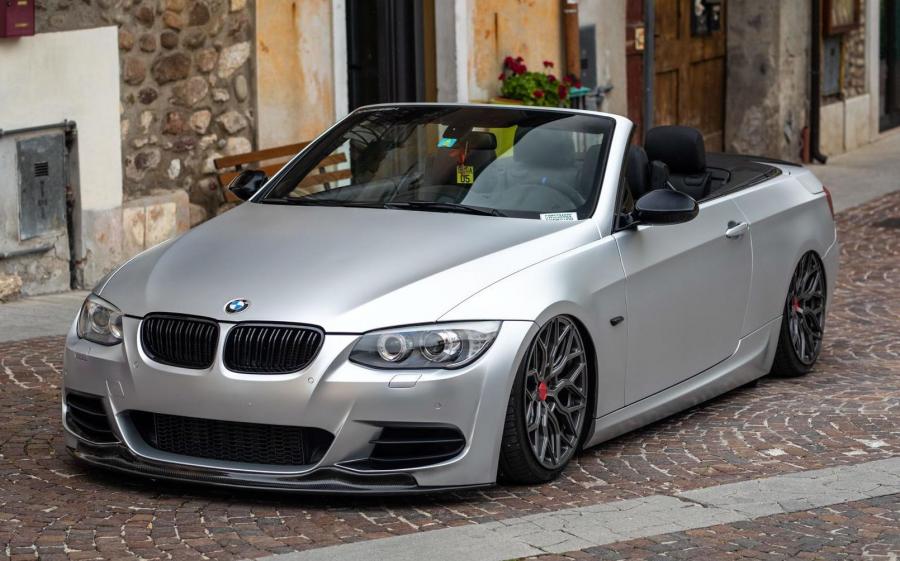 BMW 3-Series Convertible Matte Silver on Vossen Wheels (HF-2) '2019